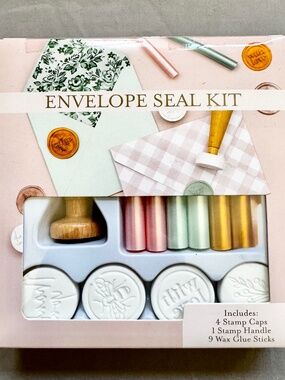 Paper Source Envelope Stamping Wax Seal Kit New in Box